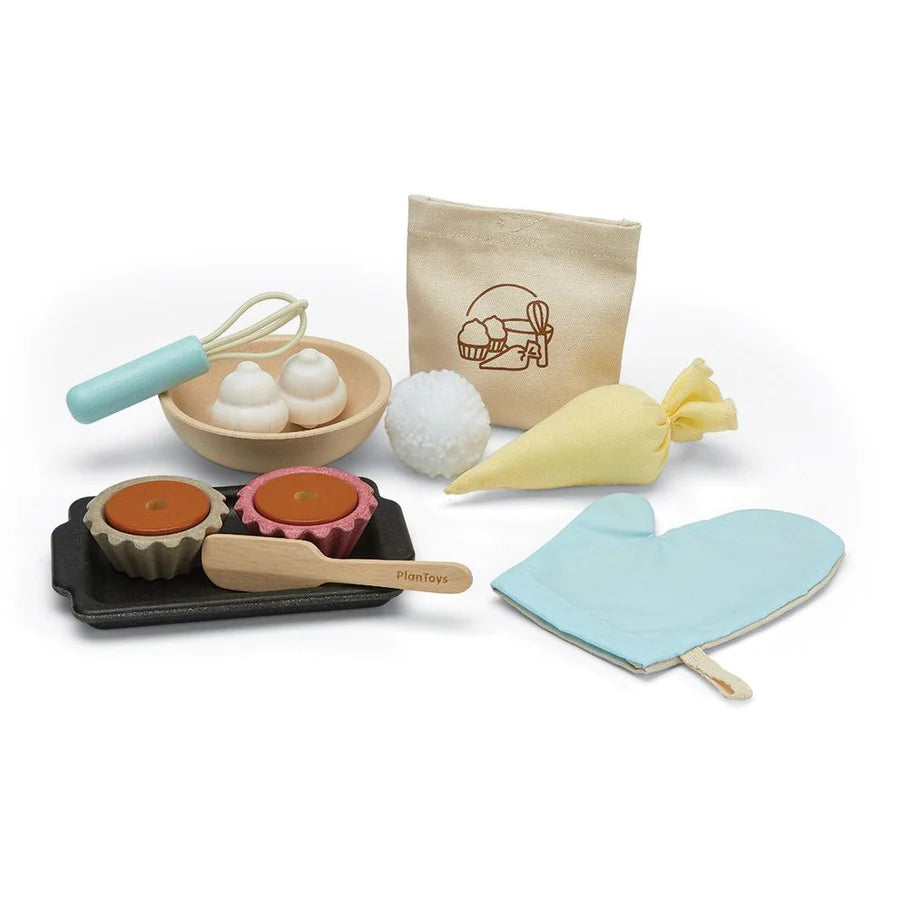 Wooden toy baking 2024 set