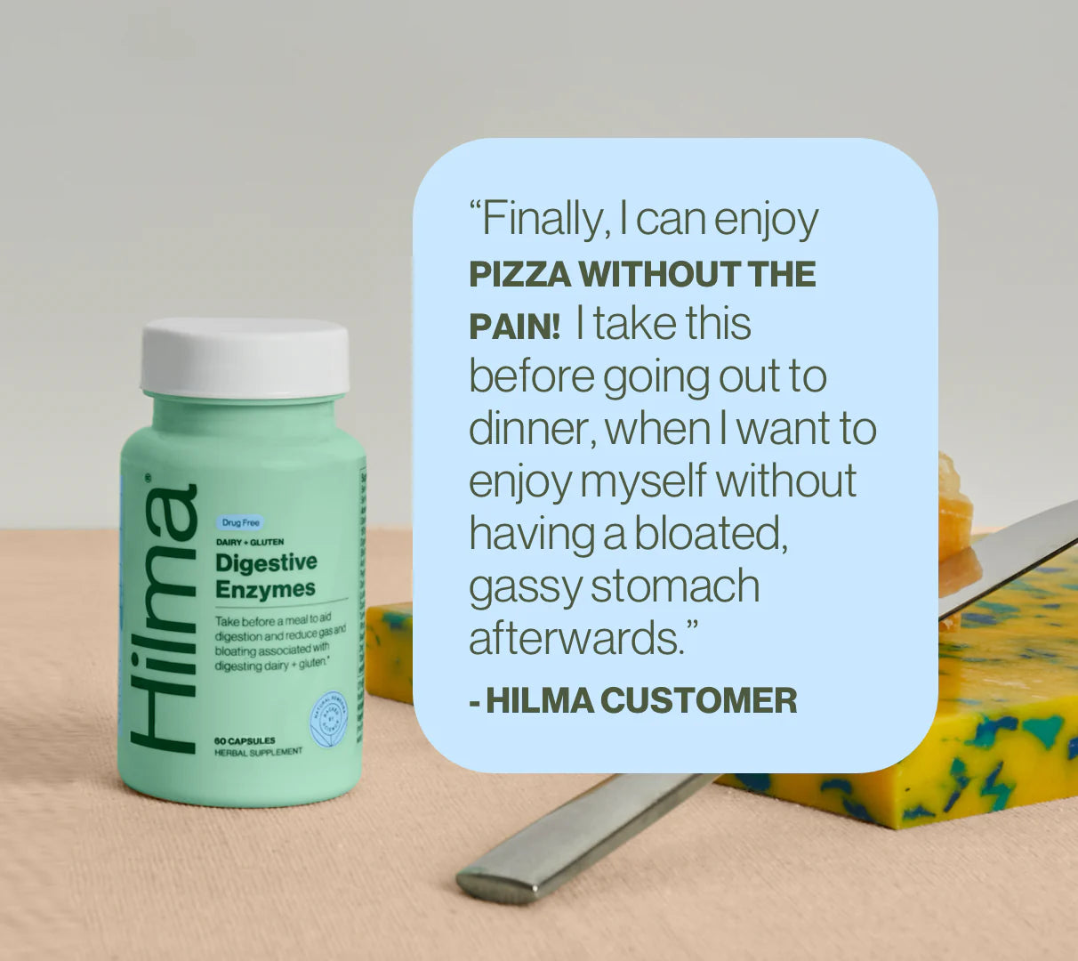 All Natural Dairy + Gluten Digestive Enzymes - Drug-Free, Clean Label