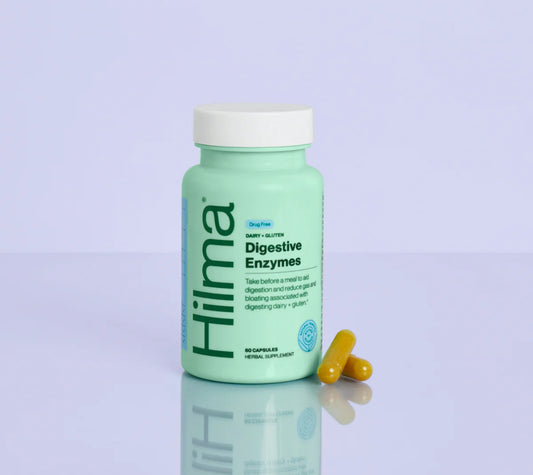 All Natural Dairy + Gluten Digestive Enzymes - Drug-Free, Clean Label