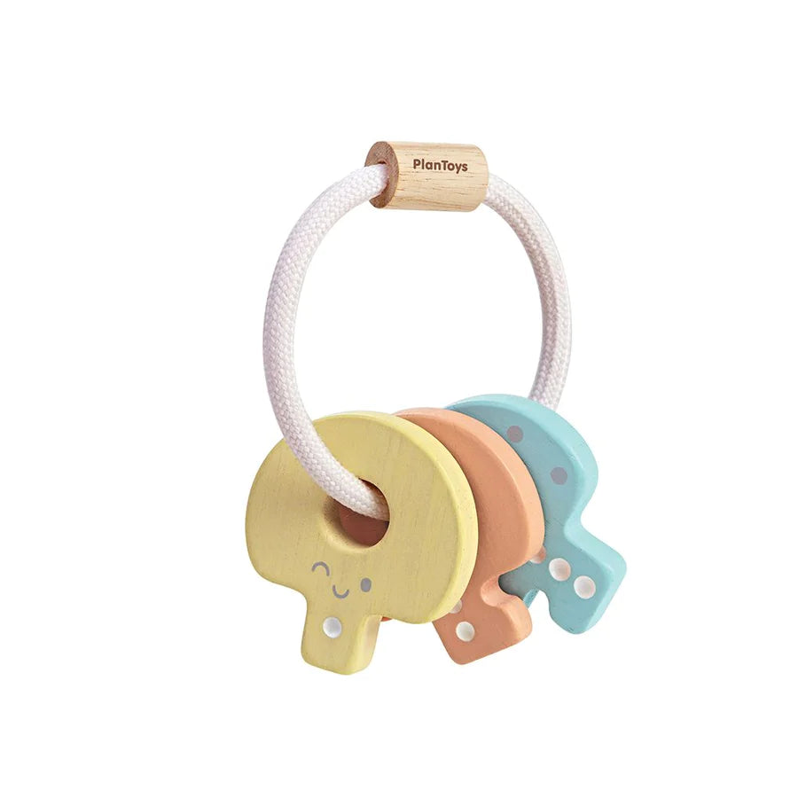 Plan Toys Wooden Baby Key Rattle