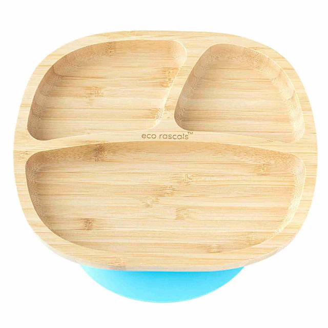 Suction Bamboo Toddler Section Plate