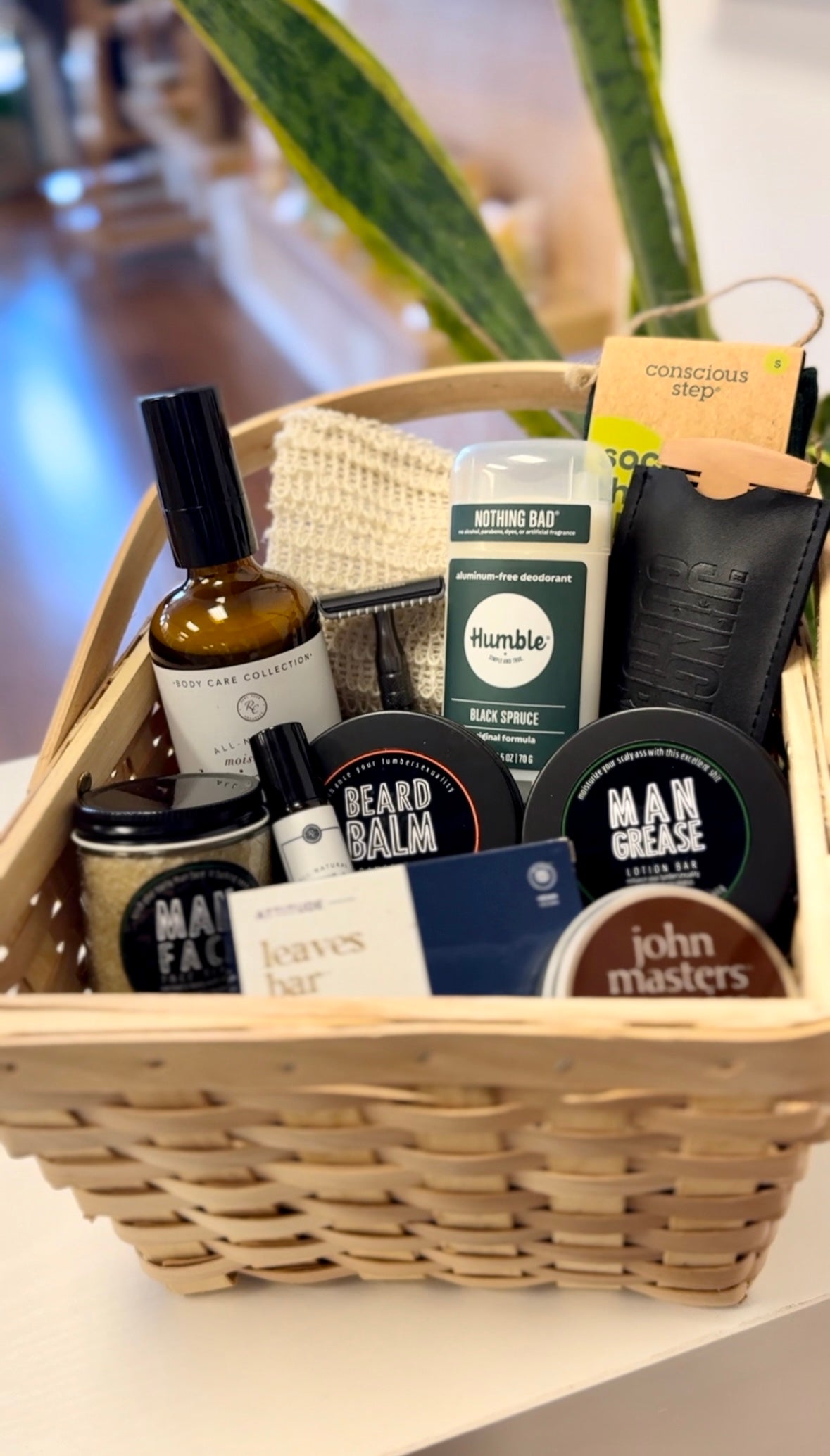 Eco-Friendly Gift Basket for Him