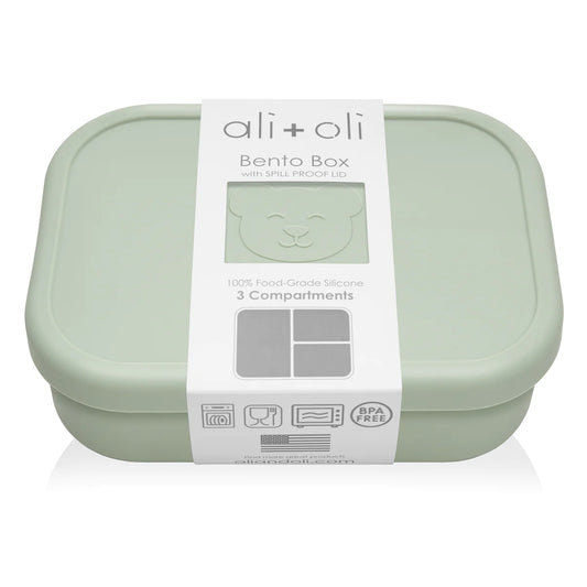 100% BPA Free, Food-Grade Silicone Leakproof Bento Box - Pine