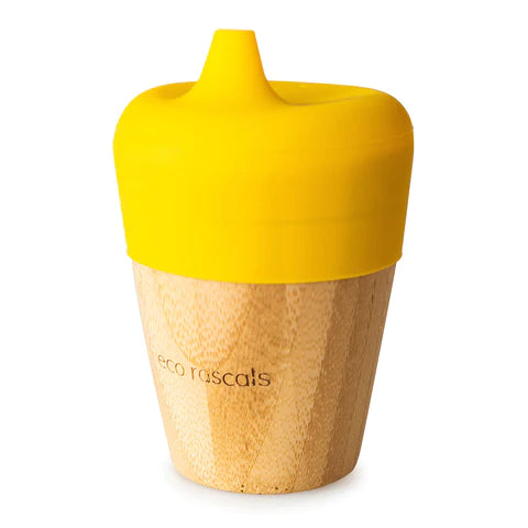 Bamboo Sippy Cup with Food-Grade Silicone Lid