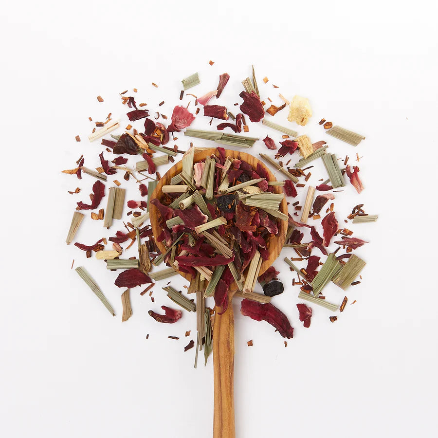 Little Berry Hibiscus Organic, Fair Herbal Tea -Tin & Spoon