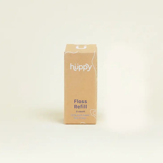 Eco-Friendly Cornstarch Dental Floss - Refill 2-Pack - Huppy