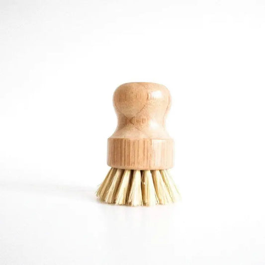 Bamboo Pot Scrubber Sisal Brush