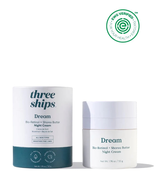 Three Ships Dream Bio-Retinol + Shorea Butter Night Cream - EWG Verified