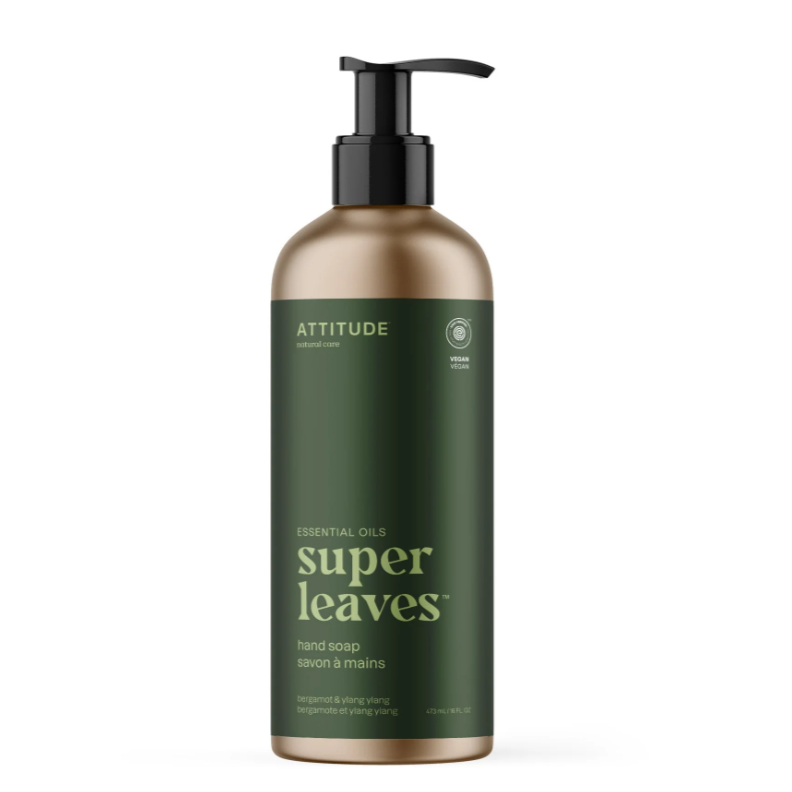 All Natural Hand Soap Super Leaves™ - Peppermint & Sweet Orange - Attitude