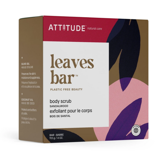 EWG Verified Body Scrub Bar - Sandalwood - Attitude