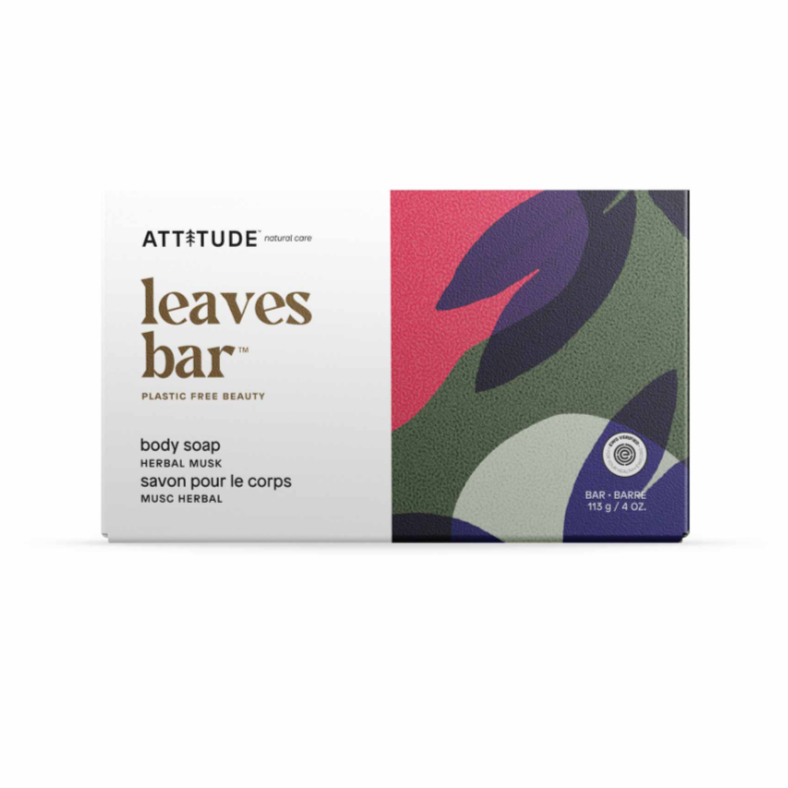 EWG Verified All Natural Body Soap Leaves Bar™ - Herbal Musk - Attitude