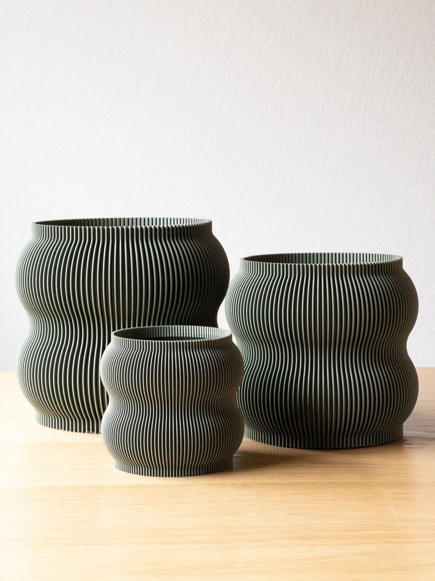 Lightweight Planter Pot | Olive Green | 4", 6" and 8" Sizes