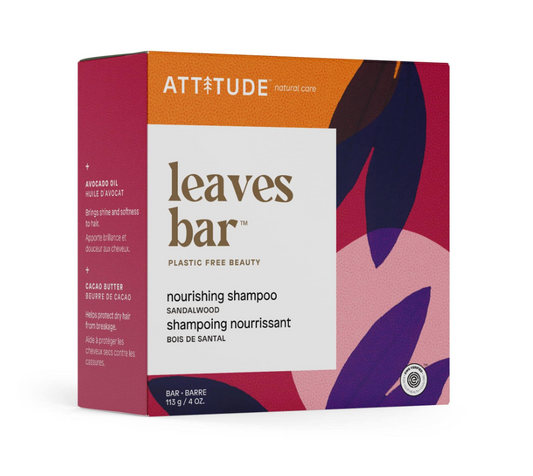 Nourishing Shampoo Bar leaves bar™ - Sandalwood - Attitude