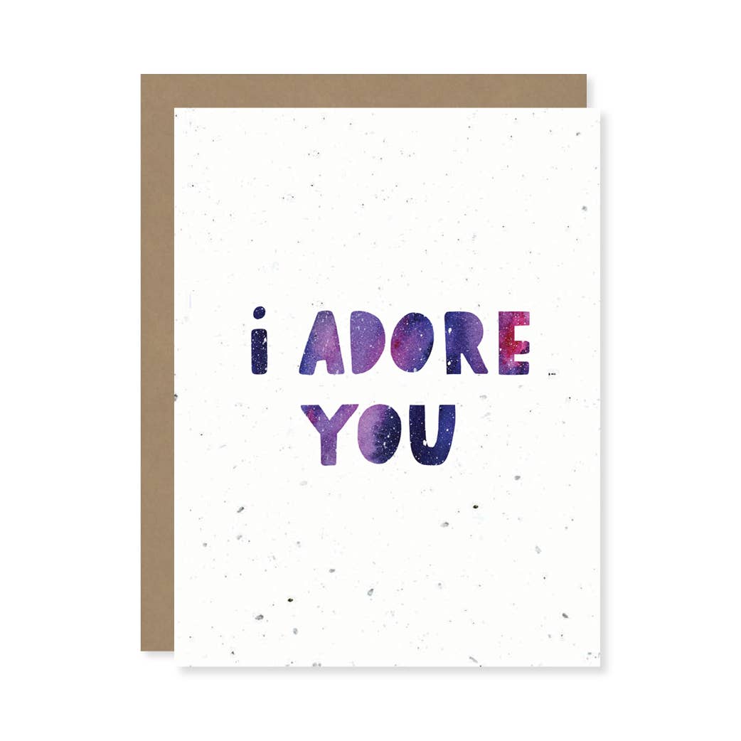 Adore You Plantable Wildflower Seed Card
