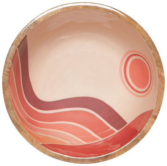 Danica Studio Solstice Mango Wood Serving Bowl