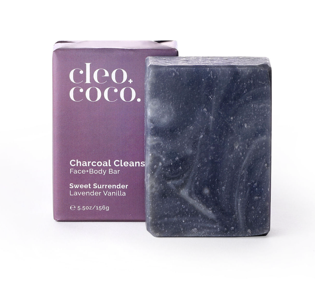 Charcoal Cleanse, Face+Body Bar Lavender Vanilla