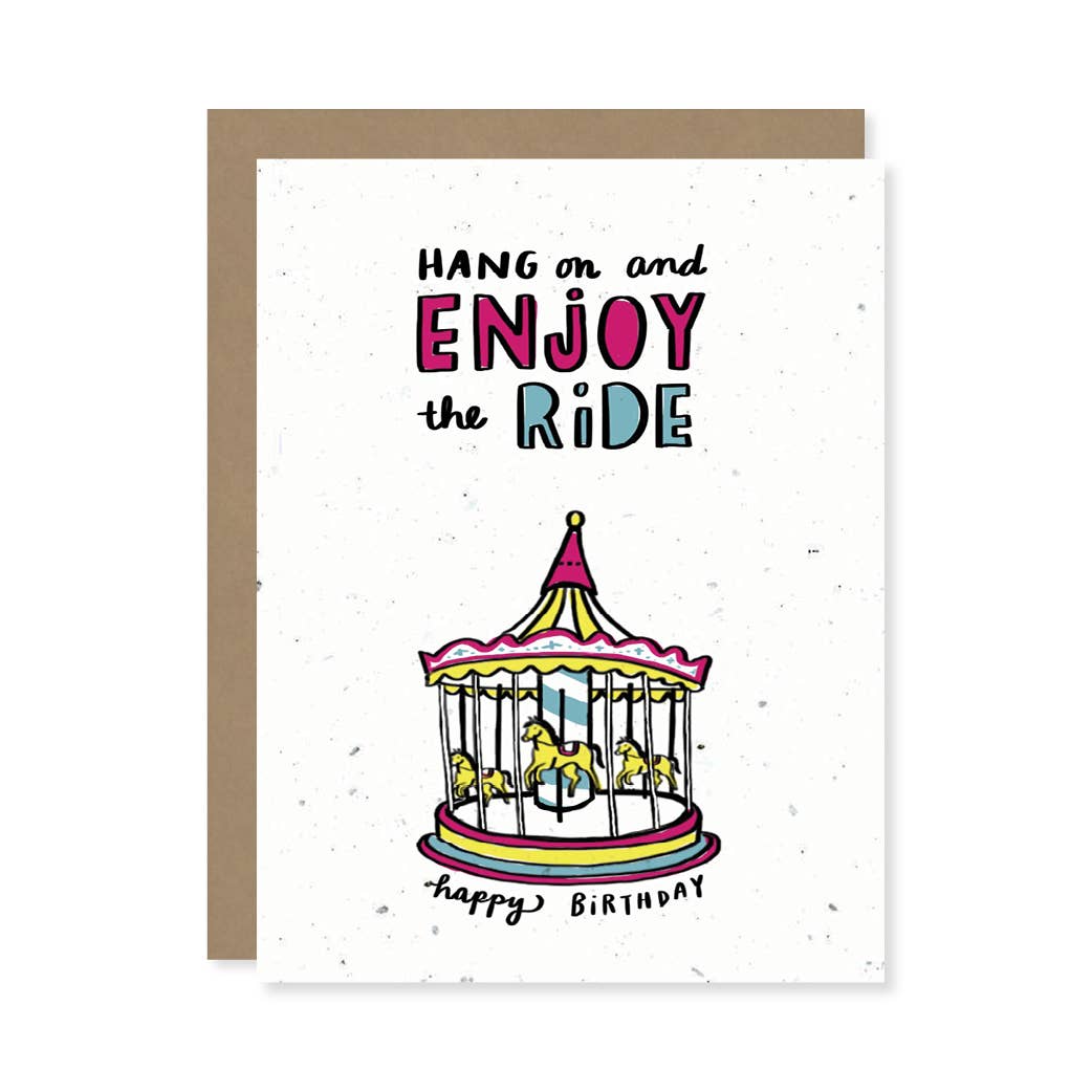Enjoy the Ride Plantable Wildflower Seed Card