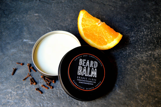 Orange Clove Beard Balm. Beard Cream. Gift Items for Men.