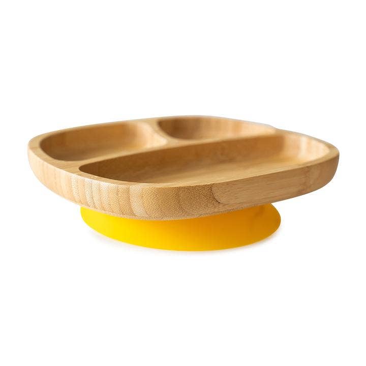 Bamboo Toddler Section Plate with Suction Base