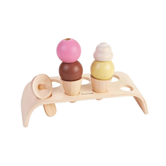 Plan Toys Wooden Ice Cream Set
